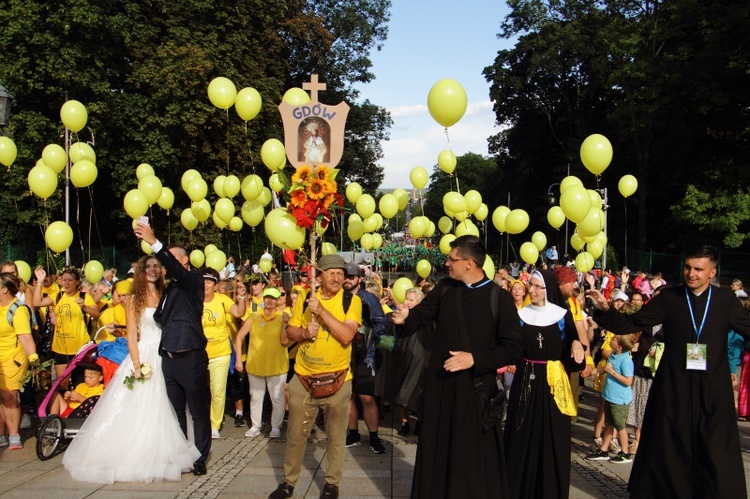 Wejście 42. Pieszej Pielgrzymki Krakowskiej na Jasną Górę