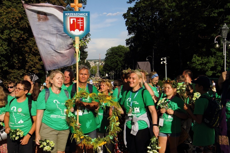 Wejście 42. Pieszej Pielgrzymki Krakowskiej na Jasną Górę