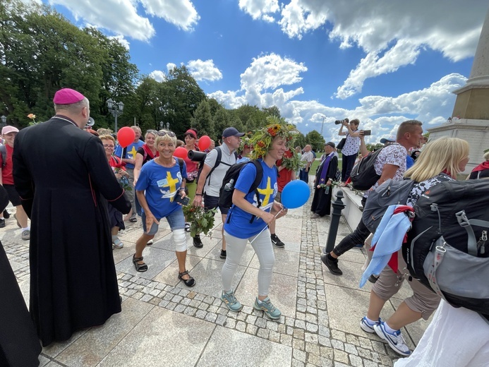 Powitanie 39. Oświęcimskiej Pieszej Pielgrzymki na Jasnej Górze - 2022