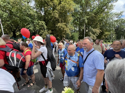 Powitanie 39. Oświęcimskiej Pieszej Pielgrzymki na Jasnej Górze - 2022