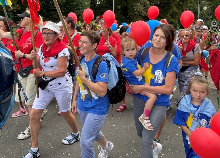 Powitanie 39. Oświęcimskiej Pieszej Pielgrzymki na Jasnej Górze - 2022