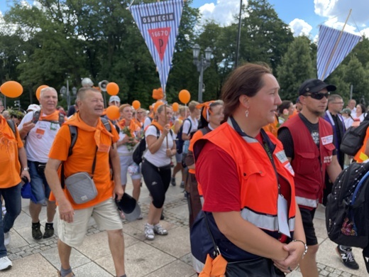 Powitanie 39. Oświęcimskiej Pieszej Pielgrzymki na Jasnej Górze - 2022