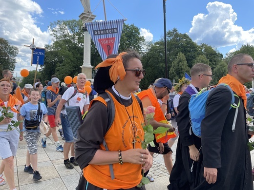 Powitanie 39. Oświęcimskiej Pieszej Pielgrzymki na Jasnej Górze - 2022