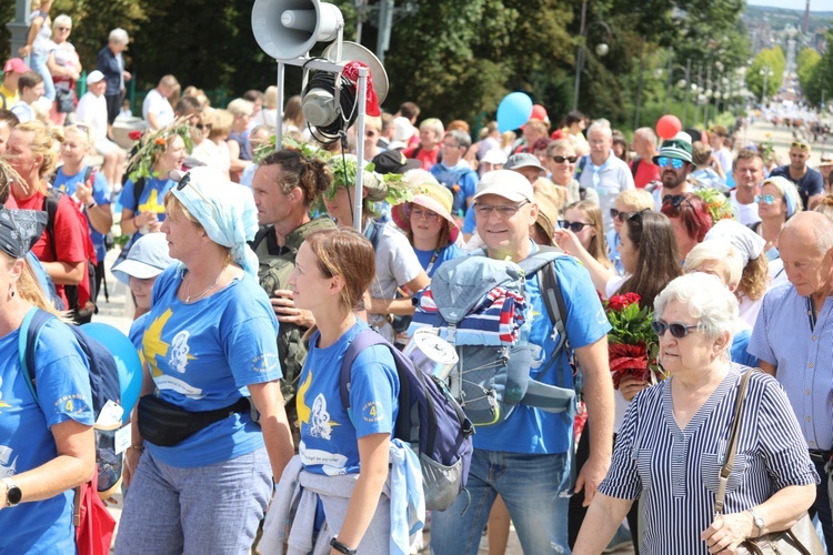 Powitanie 39. Oświęcimskiej Pieszej Pielgrzymki na Jasnej Górze - 2022