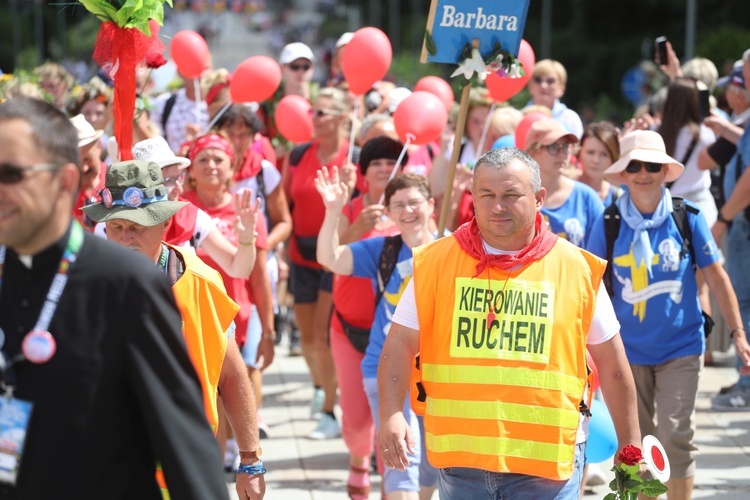 Powitanie 39. Oświęcimskiej Pieszej Pielgrzymki na Jasnej Górze - 2022