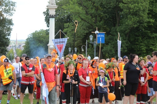 Powitanie 39. Oświęcimskiej Pieszej Pielgrzymki na Jasnej Górze - 2022