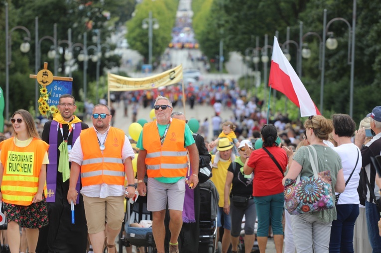 Powitanie 39. Oświęcimskiej Pieszej Pielgrzymki na Jasnej Górze - 2022