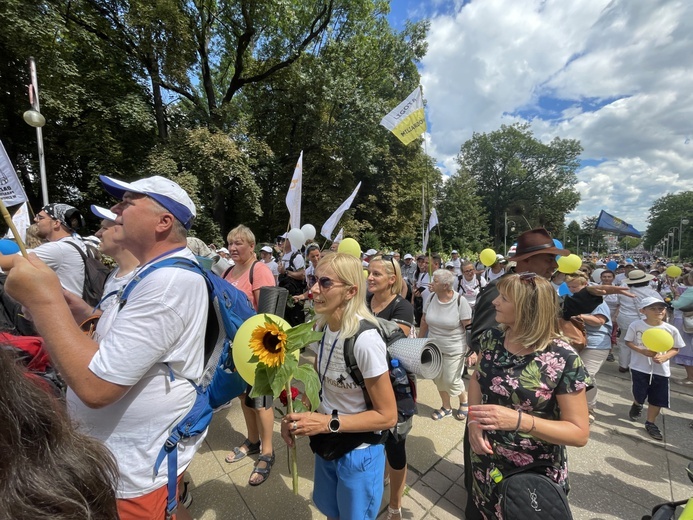 Powitanie 20. Pieszej Pielgrzymki Dekanatu Czechowickiego na Jasnej Górze - 2022