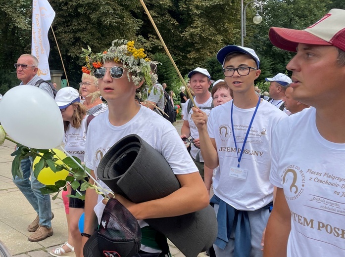 Powitanie 20. Pieszej Pielgrzymki Dekanatu Czechowickiego na Jasnej Górze - 2022