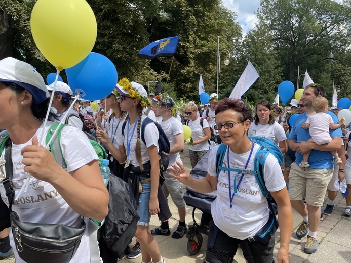 Powitanie 20. Pieszej Pielgrzymki Dekanatu Czechowickiego na Jasnej Górze - 2022