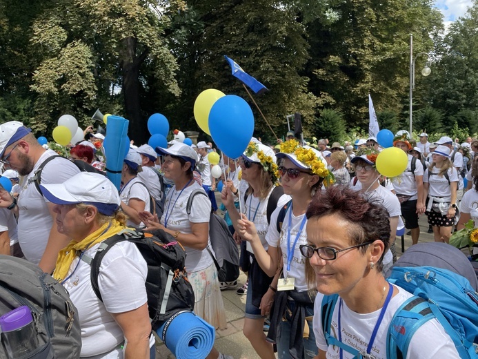 Powitanie 20. Pieszej Pielgrzymki Dekanatu Czechowickiego na Jasnej Górze - 2022