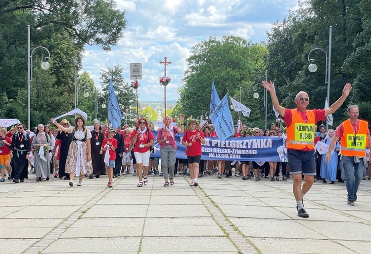 Powitanie 31. Pieszej Cieszyńskiej Pielgrzymki na Jasną Górę - 2022