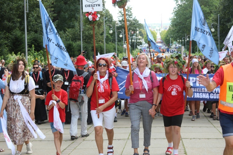 Powitanie 31. Pieszej Cieszyńskiej Pielgrzymki na Jasną Górę - 2022