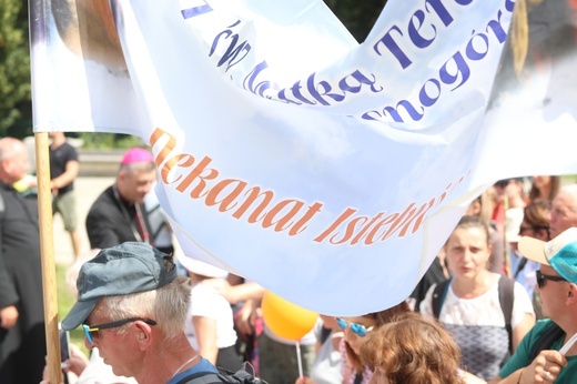 Powitanie 31. Pielgrzymki Diecezji Bielsko-Żywieckiej na Jasną Górę - grup z Wilamowic - 2022