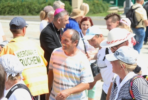 Powitanie 31. Pielgrzymki Diecezji Bielsko-Żywieckiej na Jasną Górę - grup z Wilamowic - 2022