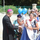 Powitanie 31. Pielgrzymki Diecezji Bielsko-Żywieckiej na Jasną Górę - grup z Wilamowic - 2022