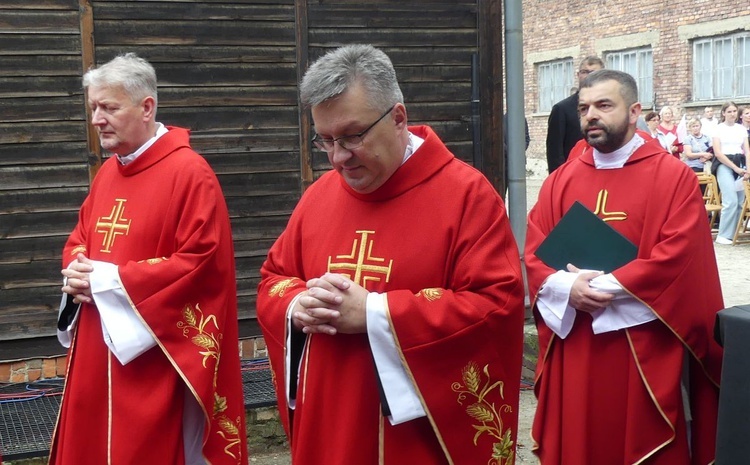 81. rocznica śmierci św. Maksymiliana w Oświęcimiu - pielgrzymka i Msza św. przy Bloku Śmierci