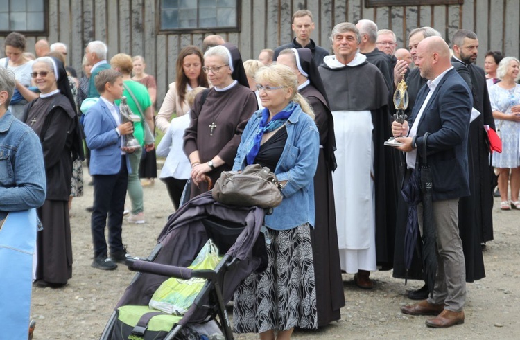 81. rocznica śmierci św. Maksymiliana w Oświęcimiu - pielgrzymka i Msza św. przy Bloku Śmierci