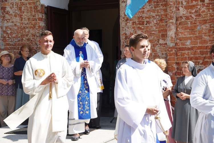 Uroczystość Wniebowzięcia NMP w Ligocie Książęcej z pielgrzymami z Namysłowa