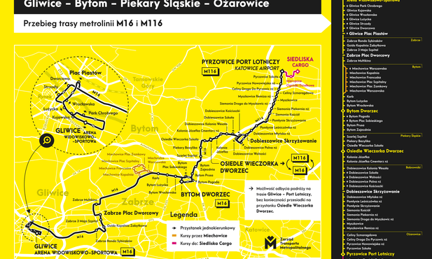 Górnośląsko-Zagłębiowska Metropolia. Dwie nowe autobusowe metrolinie z Gliwic do Pyrzowic