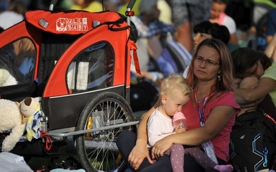 Podczas modlitwy w Nowym Brzesku.