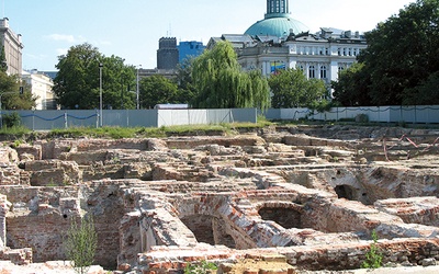 Wykopaliska archeologiczne w 2006 r. były prowadzone tylko pod częścią dawnej pałacowej zabudowy.