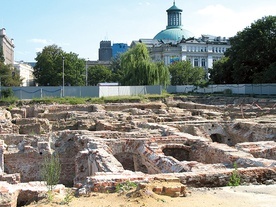 Wykopaliska archeologiczne w 2006 r. były prowadzone tylko pod częścią dawnej pałacowej zabudowy.