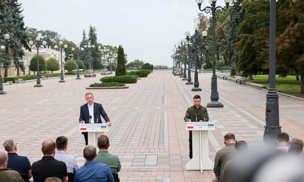 Prezydent Duda w Kijowie: Ukraina broni swojej niepodległości wobec rosyjskiej agresji
