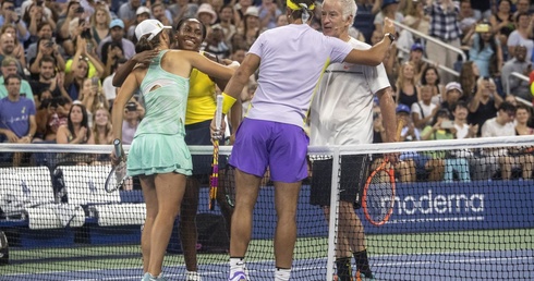 US Open: Świątek, Nadal i inni zagrali dla Ukrainy