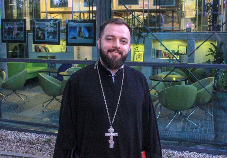 Ks. Mateusz Demeniuk, proboszcz parafii greckokatolickiej w Opolu.
