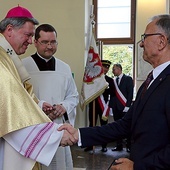 ▲	– Zawsze najważniejszą częścią obchodów jest Msza św. – mówił szef dolnośląskiej „S” Kazimierz Kimso.