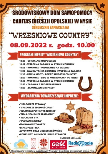 Za tydzień w Nysie „Wrześniowe Country”