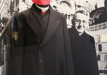 Fragment ekspozycji w Muzeum Jana Pawła I w rodzinnej miejscowości papieża.