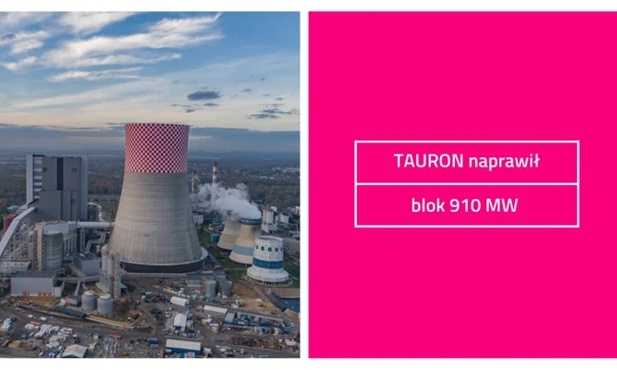 TAURON naprawił blok 910 MW