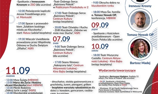 Program Tygodnia Kultury Chrześcijańskiej w Kluczborku