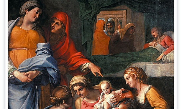 Annibale Carracci
Narodzenie Maryi 
olej na płótnie, 1605–1609
Luwr, Paryż