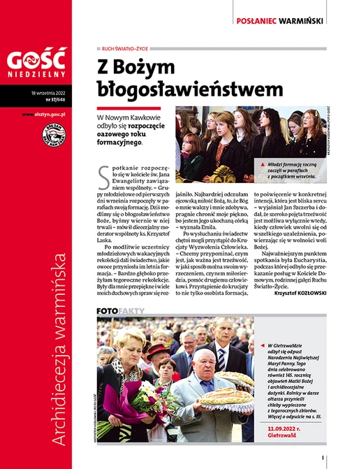 Posłaniec Warmiński 37/2022
