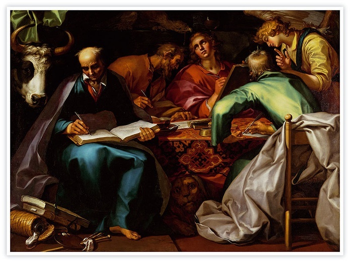 Abraham Bloemaert "Czterej Ewangeliści" olej na płótnie, ok. 1612–1615. Muzeum Sztuki Uniwersytetu Princeton, Princeton (USA)