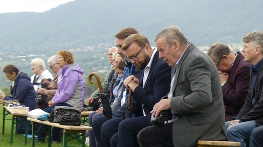 Msza św. za Bielsko-Białą pod Krzyżem na Trzech Lipkach - 2022