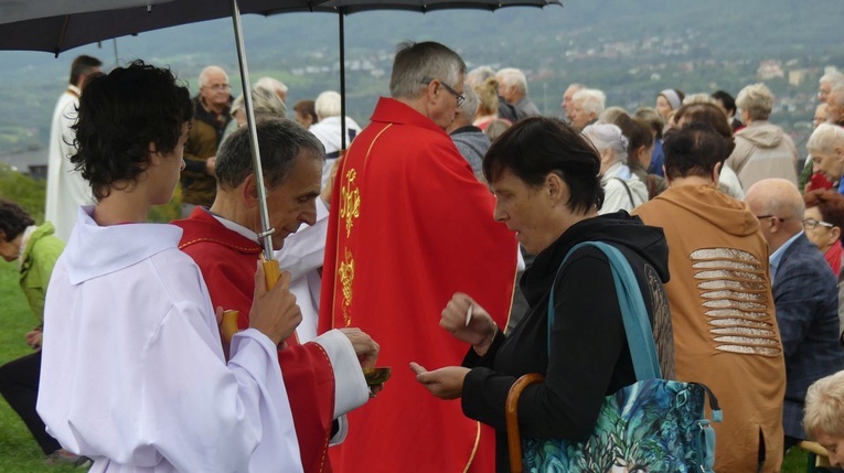 Msza św. za Bielsko-Białą pod Krzyżem na Trzech Lipkach - 2022