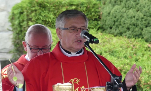 Msza św. za Bielsko-Białą pod Krzyżem na Trzech Lipkach - 2022