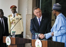 Prezydent Andrzej Duda i prezydent Nigerii Muhammadu Buhari.