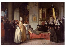 Benito Mercadé y Fábregas
Transitus św. Franciszka 
olej na płótnie, 1866
Muzeum Prado, Madryt