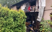 Zniszczenia po pożarze w ochronce dla dzieci w Piekarach Śląskich