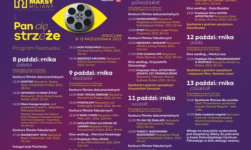 Wkrótce Międzynarodowy Festiwal Filmów Maksymiliany