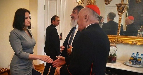 Kard. Kazimierz Nycz przyjął Swiatłanę Cichanouską
