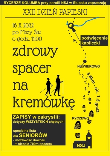 Zdrowy spacer na kremówkę. Słupski pomysł na Dzień Papieski 