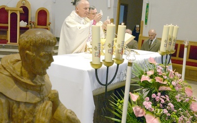 Obecni polecali się wstawiennictwu św. Franciszka z Asyżu. Jego figurę leśnicy przynieśli do sanktuarium.