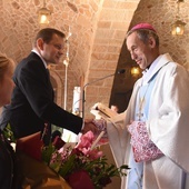 Z nauczycielami modlił się bp Stanisław Salaterski. 