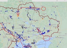 Dowódca armii ukraińskiej opublikował mapę rosyjskich ataków rakietowych